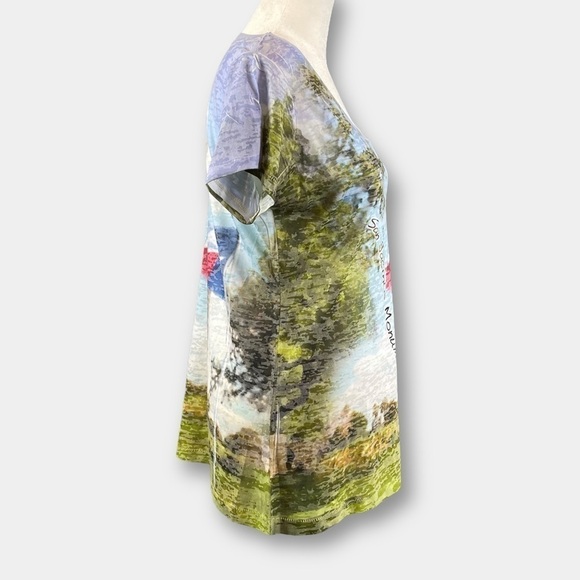 NWT Texas San Jacinto Monument Burn Out Women's Tee Shirt Size Medium - Picture 4 of 7